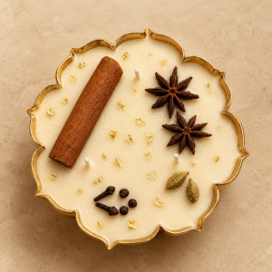 handmade scented soy wax brass Urli